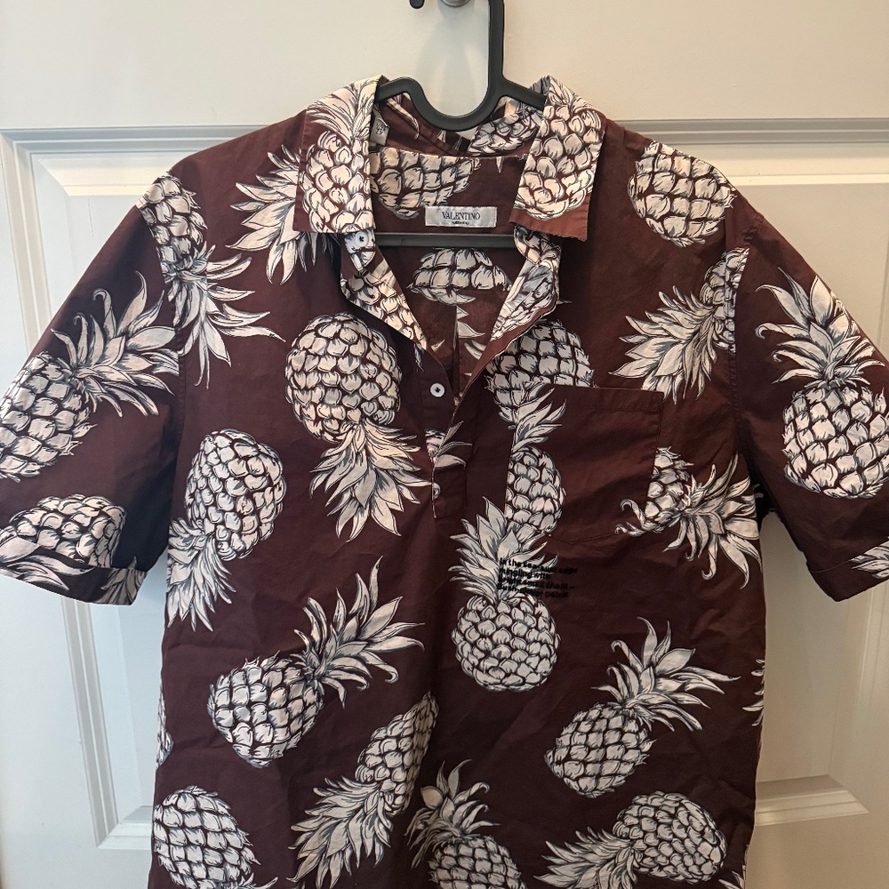 Valentino Pineapple Popover Shirt